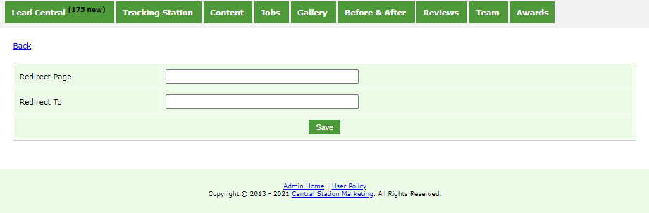 Redirect Page